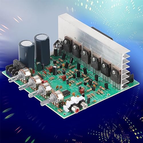 Subwoofer-Leistungsverstärkerplatine, 240W Hochleistungs-3-Kanal-Audioverstärkerverstärker, Kühllüfter, AC Double 18-24 V 100W-Transformator, 3x80W-Spitzenleistung, mit