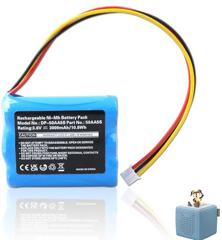 Akku für TonieBox, 3000mAh 3.6V NI-MH 50AA5S Akku Pack Ersatzbatterie Kompatibel mit Toniebox Lautsprecher, TonieBox Boxen Speaker und Musikbox Ersatz-akku