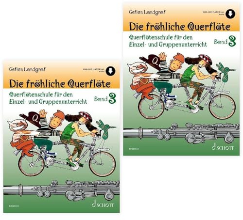Die fröhliche Querflöte Band 3 |Doppelpack| Querflötenschule | ED20593D | 9783795721893 | Pflegetüche