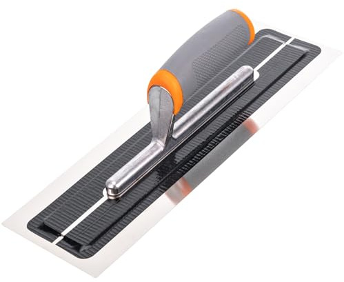 Toolty Plastering Trowel 14 in Soft Grip 360mm for Finishing 0.3mm Blade