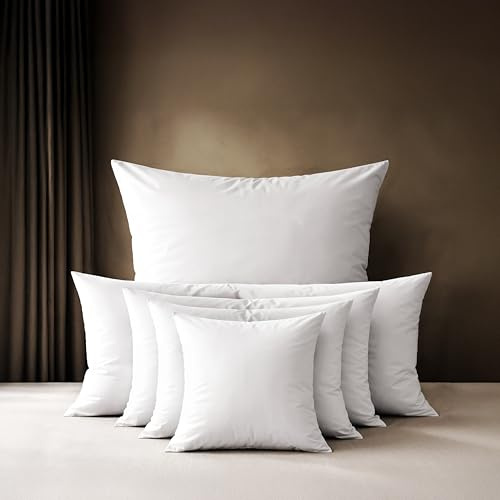 Lavea® 2er Set Kissenbezug 40x40 cm - Weiß | 100% Baumwolle – Flauschige Kissenhülle mit Reißverschluss, weiche Kopfkissenbezüge, OEKO-TEX® zertifiziert, Serie Jasmin