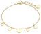 XENOX® Plättchen Armband - Damen Halskette aus hochwertigem 925/- Sterlingsilber | XS3691G