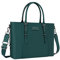 MOSISO Laptop Tote Bag (15-16 inch), PU Leather Shoulder Briefcase Handbag Compatible with MacBook & Notebook Large Capacity with Padded Compartment, Deep Teal