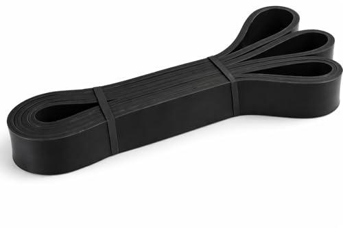FFitness Widerstandsband, Schwarz, 12–30 kg | 2,2 cm Breite | Hochwertiges Fitnessband für Pilates, Yoga, Krafttraining, Physiotherapie und Rehabilitation