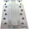 Exclusive Range - Carpet to Carpet Double Trim Door Bar Threshold - Transition Threshold Strip - Metal Gripper Dual Plate Joins Carpets at Doorways/Fills The Gap - Silver Colour