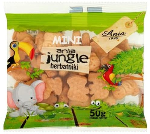 Mini-Zoo Kekse OHNE ZUCKER 50 g Ania 1990