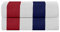 Sweet Needle Strandtücher – Cabana Striped Classic, 100% Baumwoll-Frottee, ringgesponnenes Pooltuch, schnell trocknend, 450 g/m², 2 Stück, für Erwachsene (Rot-Blau-Weiß, 76 x 152 cm)