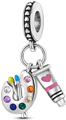 Parmuz Sterling Silber Charms für Armband Hund Katze Kaktus Tier Reisefreund 925 Silber Charms Bead Fit Schlangenkette Armbänder Halsketten Geschenk für Frau Hundeliebhaber