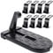 Yoosso Car Door Step Up Car Doorstep Folding Ladder U Shaped Pedal With Safety Hammer Function Car Accessories Easy Access To Rooftop For Car For Suv Rv Off-road Vehicle with 8 Car Rear Seat Hook
