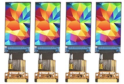 SPI-Schnittstelle ST7735S-Treiber 0,96-Zoll-TFT-Bildschirm IPS-Anzeigebildschirm 4PCS 0,96-Zoll-TFT-Farbbildschirm LCD-Anzeigemodul IPS-Bildschirmfarbe 80 X 160 HD-Auflösung