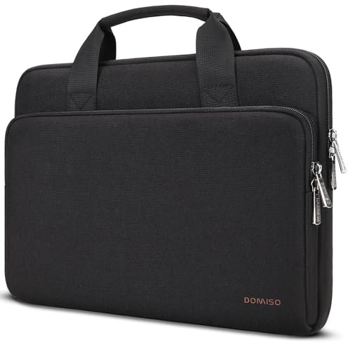 DOMISO 17,3 Pollici Custodia Borsa per Computer Portatile PC Protettiva Laptop Sleeve per Dell/MSI GS73VR Stealth Pro/HP Envy Pavilion 17/LG Gram 17/ROG Strix GL702VS/Lenovo/ASUS,Nero