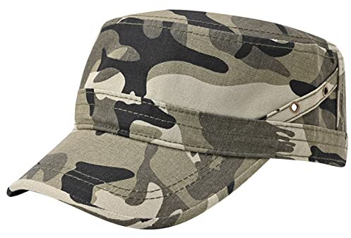 Mens Fashion Casual Pure Cotton Flat Top Sunshade Washing Hat Wanderhut Hut Cap Herren Baseball Schwarz
