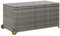Festnight Polyrattan Auflagenbox mit Rollen, Groß Gartenbox Wasserdicht, wetterfeste Kissenbox, Hubautomatik, Aufbewahrungsbox für Garten, Terrasse und Balkon, 120 x 65 x 61 cm Hellgrau
