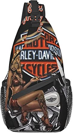 Borsa a tracolla Harley Davidson, borsa a tracolla leggera da uomo e donna, per escursionismo, ciclismo, viaggi, Foto