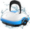 WYBOT Robot Piscine sans Fil, aspirateur de Piscine avec Double Moteur, Auto-stationnement, Forte Puissance d'aspiration, Nettoyeur de Piscine Automatique pour piscines enterrées jusqu'à 50 m²（Blanc）