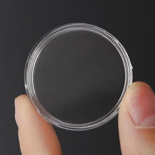Lot de 100 capsules en plastique transparent pour vos pièces de monnaie de 28 mm