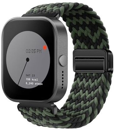 KUWAI Nylonarmband für Nothing Watch Pro Armband Nylon Geflochten Magnetische Armbänder mit CMF by Nothing Watch Pro Armband für Damen Herren Armband mit Nothing Watch Pro Armband (O)