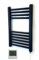 Greened House Sèche-serviettes électrique plat pour salle de bain avec minuterie/thermostat programmable 7 jours (400 mm l x 600 mm H + minuteur/thermostat 7 jours) Noir