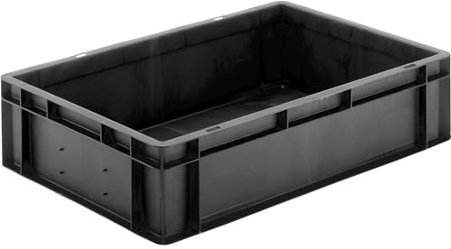 FRANKEL kaiserkraft | Bac gerbable antistatique | En polypropylène, L x l x h 600 x 400 x 175 mm, lot de 2