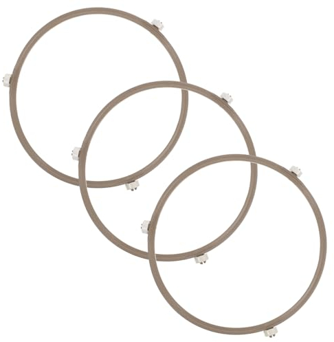 KICHOUSE 3pcs Microwave Oven Bracket Replacement Turntable Ring for Microwave Plate Support
