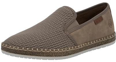 Rieker B5265, Mocassini Uomo, Beige, 43 EU