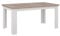 möbelando Kulissentisch >ILOPPA< ausziehbar 206,6, Schnee/Nelson Eiche Dekor - 160/206,6x75x90cm BxHxT