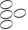 4 PCS Rubber Band Saw Tires, 650721-00 Band Saw Tires Replacement, 6X0.2x0.5 Inch, Compatible With DWM120 A02807 DCS374 DW328K Multiple Models