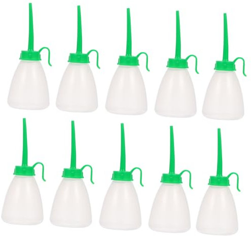 STOBOK 20pcs Sewing Machine Oil Bottle Versatile Plastic Oil Can for Diluting Concentrating Liquids