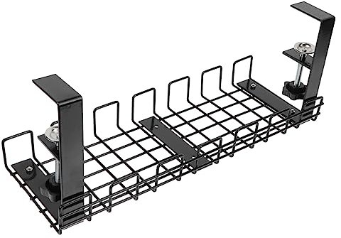 STOBAZA Kabelmanagement Halterung Für Den Schreibtisch Unter Tisch Kabelorganizer Kabelhalter Für Stromleisten Und Kabelmanagement Platzsparende ösung