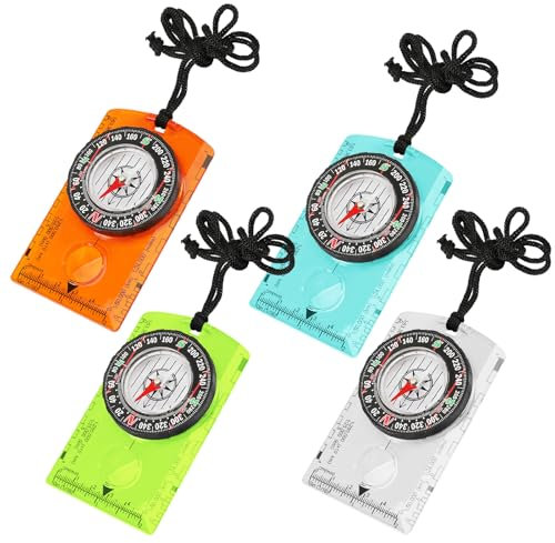 YUFFQOPC Navigation Kompass,Kompass Kinder Expedition Kompasse Orientierungslauf Kompasse Leichter Wanderkompass für Outdoor Aktivitäten wie Camping Wandern auch