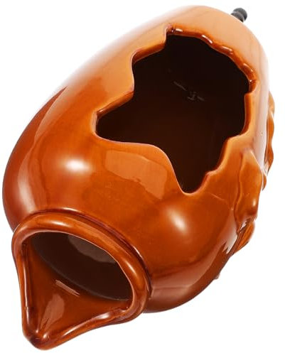 KONTONTY Décoration De Fontaine Extérieure en Pot en Céramique Cascade pour Cour Patio Paysage