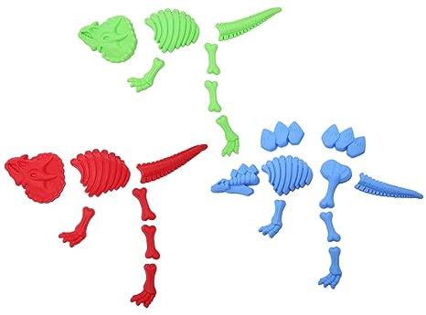 Alasum 3st Dinosaurier-skelettform Sandspielzeug Für Den Strand Sandförmchen Für Strandsandspielzeug Aus Kunststoff Dinosaurier-sandform Dinosaurier-sandspielzeug Plastik