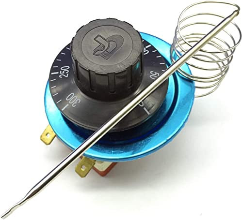 ZBJGBUIA Drehgeber, Drehtemperaturregler, AC220 V, 16 A, Zifferblatt-Thermostat, Temperaturkontrollschalter for Elektroöfen, 50–300 Grad Celsius, Heimwerkerbedarf