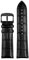 NKCVEZBW 22 mm 23 mm 24 mm 26 mm 28 mm großes Rindsleder-Uhrenarmband mit Flexibler elastischer Butterfly-Schnalle, kompatibel mit Seven Friday Armani Diesel(Black-B pin,24mm)