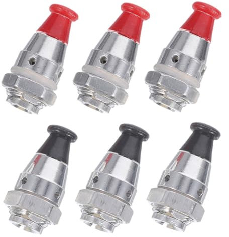 ULTECHNOVO 6 Stück Schnellkochtopf messen Herd dichtring Teile für Druckeinkochgeräte Ninja-Foodi-Teile Überdruckventil für Schnellkochtöpfe Druck Einkocher Spiegelteile Aluminiumlegierung