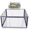 Novatool Composteur de jardin en métal 100 x 100 x 100 cm, avec système d'emboîtement extensible, composteur en métal revêtu par pulvérisation d'un volume de 1000 l, grille de compost en fil de fer