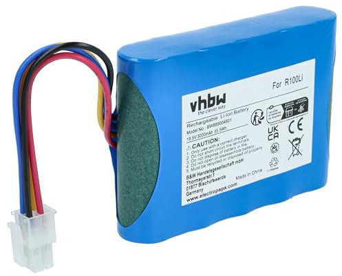 vhbw Akku kompatibel mit Gardena Sileno+, Sileno + R130Li, Sileno + R130LiC, Sileno + R160Li Rasenroboter (3Ah, 18,5V Li-Ion)