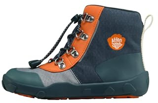 Affenzahn Winterstiefel Vegan Discovy | Warm gefüttert, wasserfest mit Schnürsenkeln und Reißverschluss, erhältlich in den Größen 21 bis 32