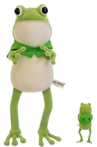 Xiyocadt Frosch Kuscheltier, Weiches Plüschtier, Tolle Geschenkidee für Kinder & Erwachsene, Immer Bereit, Zärtliche Momente Der Umarmung mit Dir zu Teilen (45 cm,Plüschfroschspielzeug)