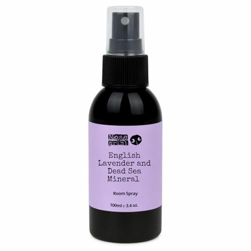 English Lavender & Dead Sea Minerals, Natürlicher Raumduft mit ätherischem Öl, Lufterfrischer für Zuhause Lavendel Raumspray 100 ml