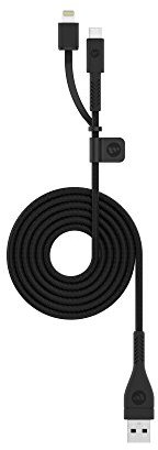 mophie 1.2 m PRO Switch-Tip Lightning Cable - Black