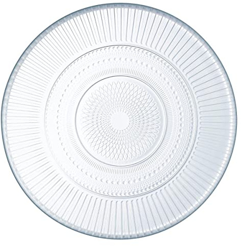 Luminarc 8021193 Lot de 6 Assiettes Dessert, Verre, Transparent, 19 x 19 x 1,8 cm
