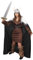 I LOVE FANCY DRESS LTD Frauen VIKINGER KOSTÜM VERKLEIDUNG+Schwert+Cape+SILBERNEM Helm=Krieger Prinzessin=Ragnar=Tunika/GÜRTEL/ARM BINDEN +Fell IMITAT Stulpen =Fasching UND Karneval=XLarge