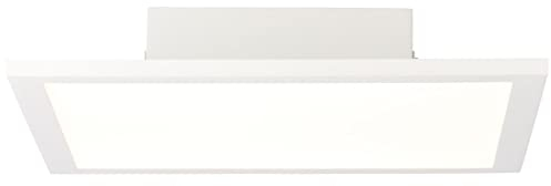BRILLIANT lampe Buffi LED panneau de plafond 30x30cm blanc/blanc froid | 1x LED 18W intégrée (2340lm, 4000K) | Échelle A ++ à E | Lumière plate pour un éclairage uniforme de la pièce