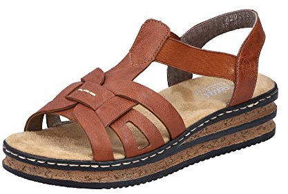 Rieker Women's Sandals 62918 Brown