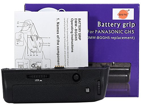 DSTE DMW-BGGH5GK Vertical Battery Grip Compatible with Panasonic Lumix DMC-GH5 GH5 Camera