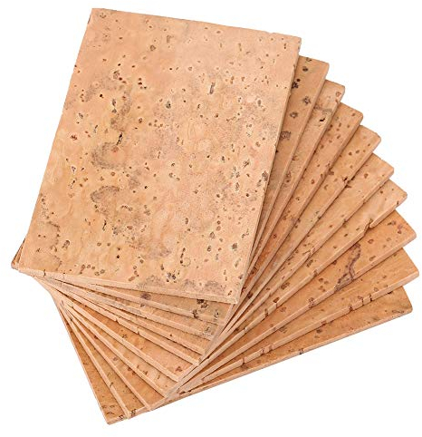 Akozon Saxophon Neck Cork, 10 Stück Universal Saxophon Hals Kork Korkplatte Sax Hals Joint Kork Blatt für Alt/Sopran/Tenor Instrument Ersatz Zubehör