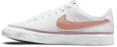 Nike Court Legacy Tennis Shoe, White/Metallic Red Bronze-Mint Foam, 40 EU