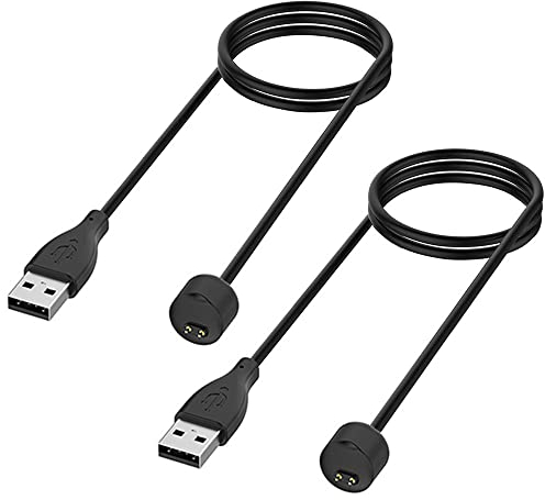Kissmart Charger Compatible with Amazfit Band 5, Xiaomi Mi Band 6/5, Replacement USB Magnetic Charging Cable Cord Accessories for Mi Band 6/5, Amazfit Band 5 Fitness Tracker [2Pack - 1.6ft/50cm]