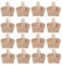 Mini Woven Körbe mit Griffen, 12 Stücke Hölzern Mini-gewebter Korb mit Griffen, Gewebte Aufbewahrung, Bauernhaus Kleine Korb, Dekorativer, Mini Szene Requisiten, für Hochzeit, Party, Garten Decor
